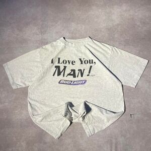 Vintage 90s Budweiser Beer "I Love You Man" Tee Shirt